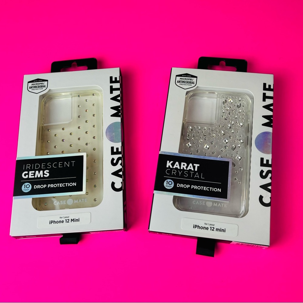iPhone 12 Mini Casemate Iridescent Gems & Karat Crystal Drop Protection Cases